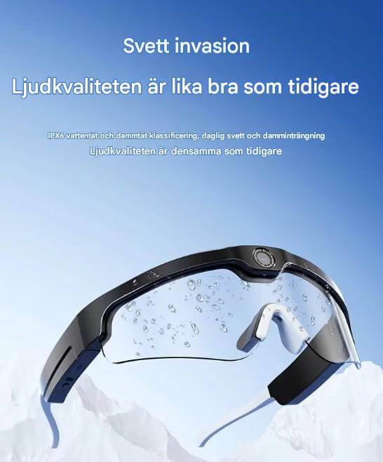 SmartSol - Sonnenbrille mit integrierter Kamera und drahtlosen Kopfhörern | Kompakt und funktional für aktive Abenteuer