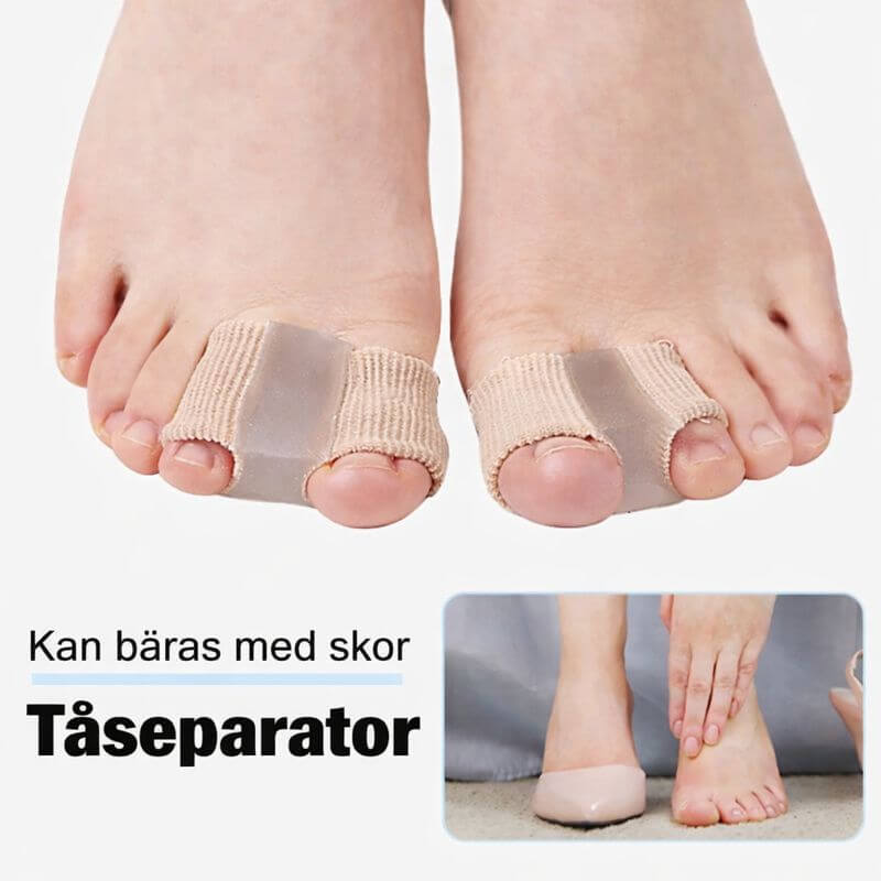 ToeAlign – Zehenspreizer aus Silikon für mehr Fußkomfort, Pediküre und täglichen Halt in Schuhen und zu Hause