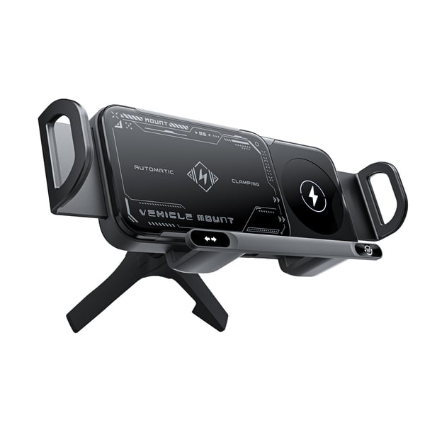 ChargeMount - Einstellbarer Smart Car Phone Halter mit 15W Wireless Charging Pad für klappbare Bildschirme