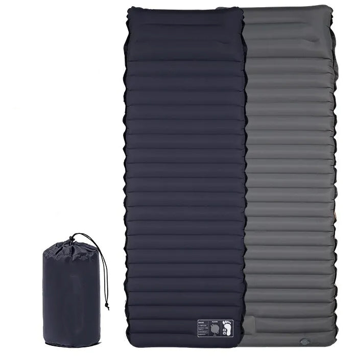 Luftmatratze mit eingebauter Luftpumpe Fußpumpe 10cm, 3.0-3.2 R-Wert Double Layer