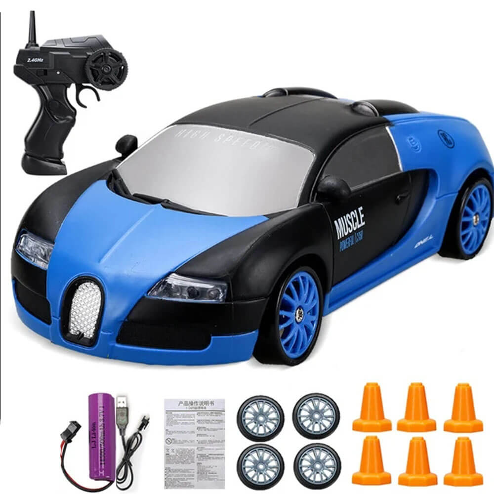 1:24 RC Drift Car mit Vierradantrieb - 15km/h hohe Geschwindigkeit und dynamisches Rennen