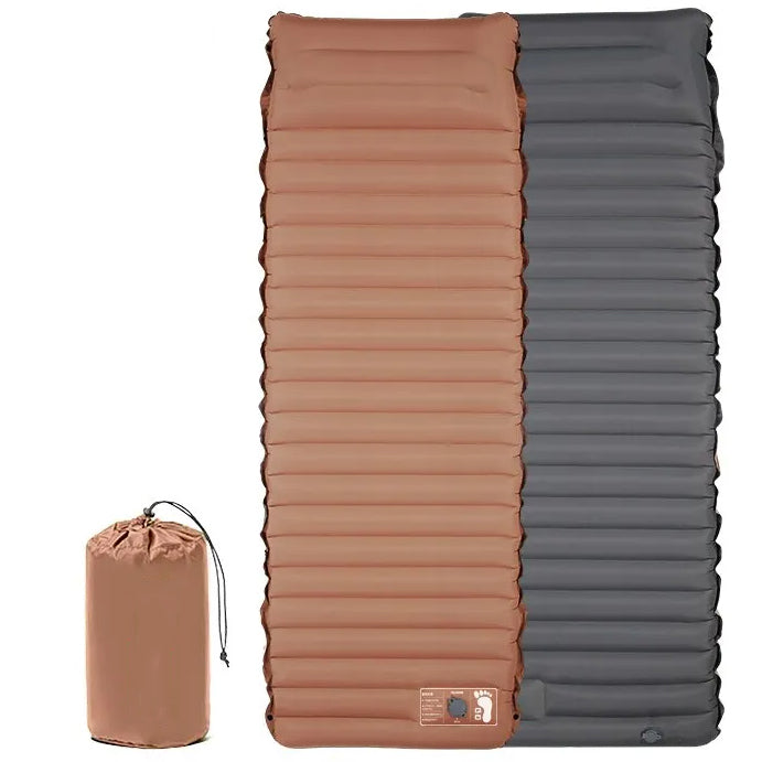 Luftmatratze mit eingebauter Luftpumpe Fußpumpe 10cm, 3.0-3.2 R-Wert Double Layer