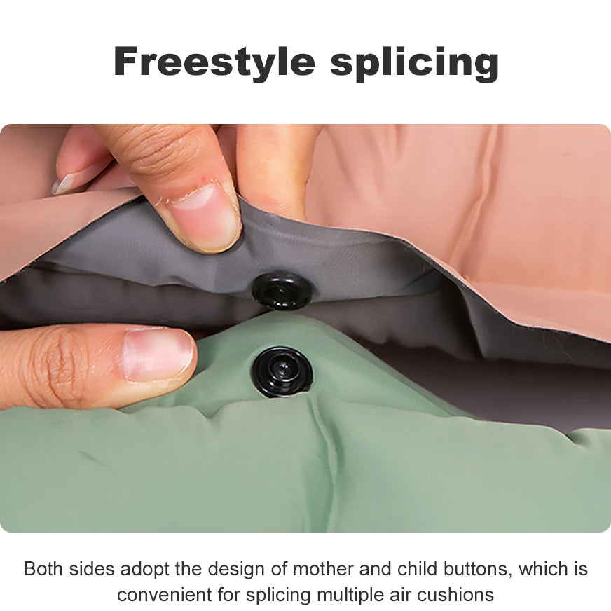 Luftmatratze mit eingebauter Luftpumpe Fußpumpe 10cm, 3.0-3.2 R-Wert Double Layer