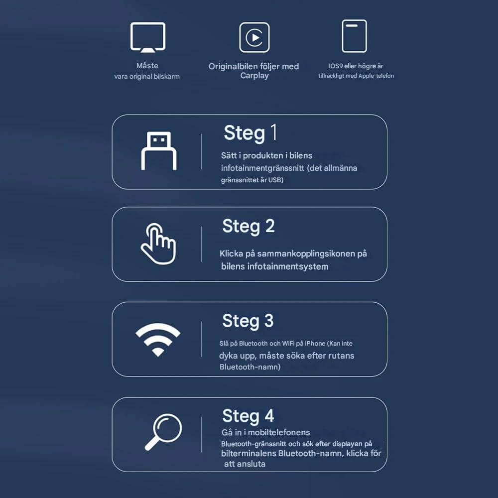 AutoLink - Kabelloser Android Auto & IOS CarPlay Adapter für Multimedia im Auto