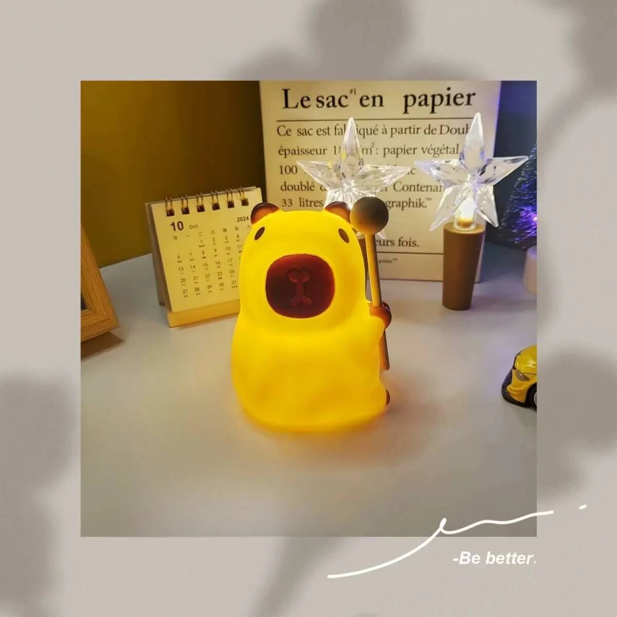 LumiBara - Leistungsfähiges Silikon-Nachtlicht für Kinder | Weicher, wiederaufladbarer und sicherer Begleiter für das Nachtlicht