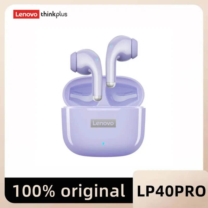 Lenovo LP40 Pro - kabellose Bluetooth 5.1-Kopfhörer | Hi-Fi-Sound, Touch-Steuerung, Ladeschale und Mikrofon