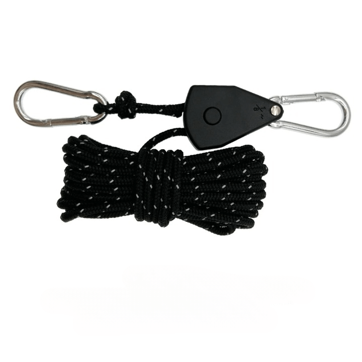 ReflectaCord - Reflektierende Zeltschnur 5M mit verstellbarer Umlenkrolle für Camping