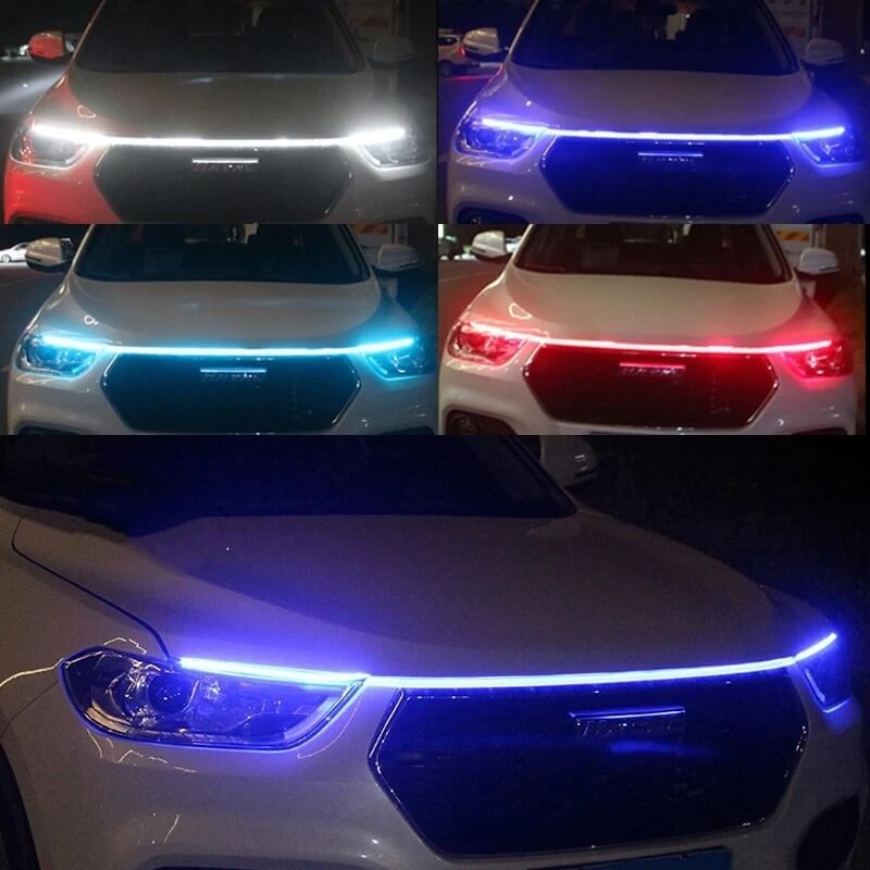 GlowTail - LED DRL Autoscheinwerfer | 150cm Sequentieller Lichtstreifen mit wasserfestem Design