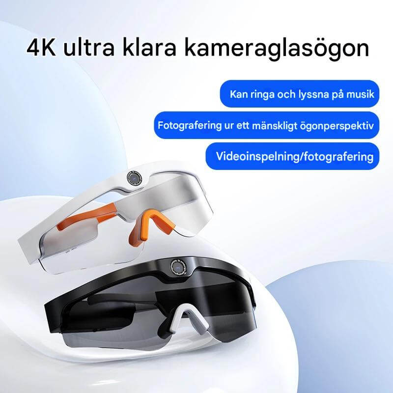 SmartSol - Sonnenbrille mit integrierter Kamera und drahtlosen Kopfhörern | Kompakt und funktional für aktive Abenteuer