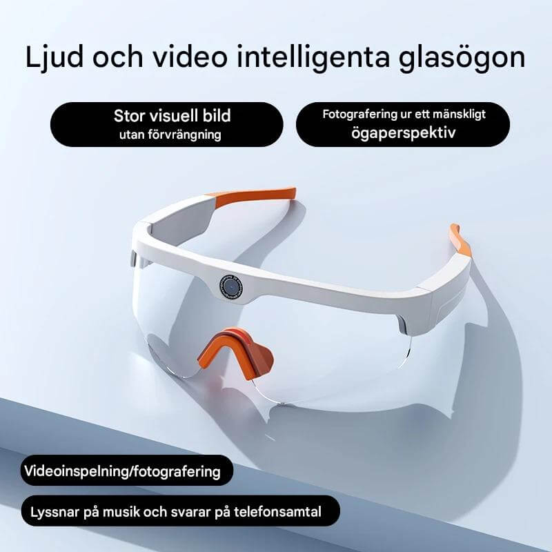SmartSol - Sonnenbrille mit integrierter Kamera und drahtlosen Kopfhörern | Kompakt und funktional für aktive Abenteuer