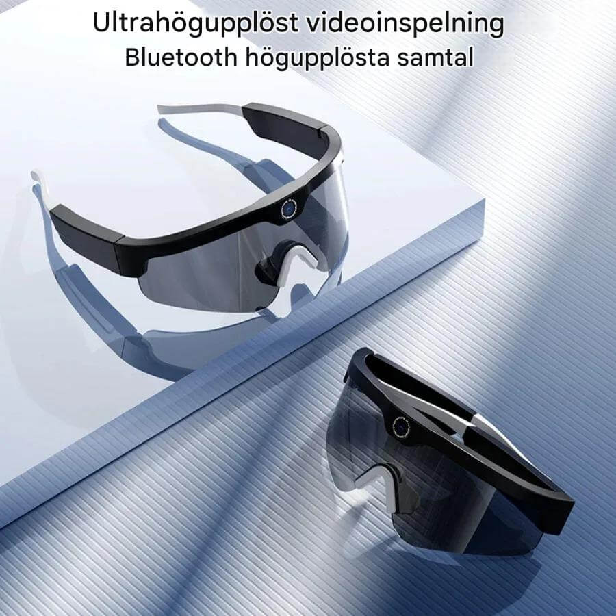 SmartSol - Sonnenbrille mit integrierter Kamera und drahtlosen Kopfhörern | Kompakt und funktional für aktive Abenteuer