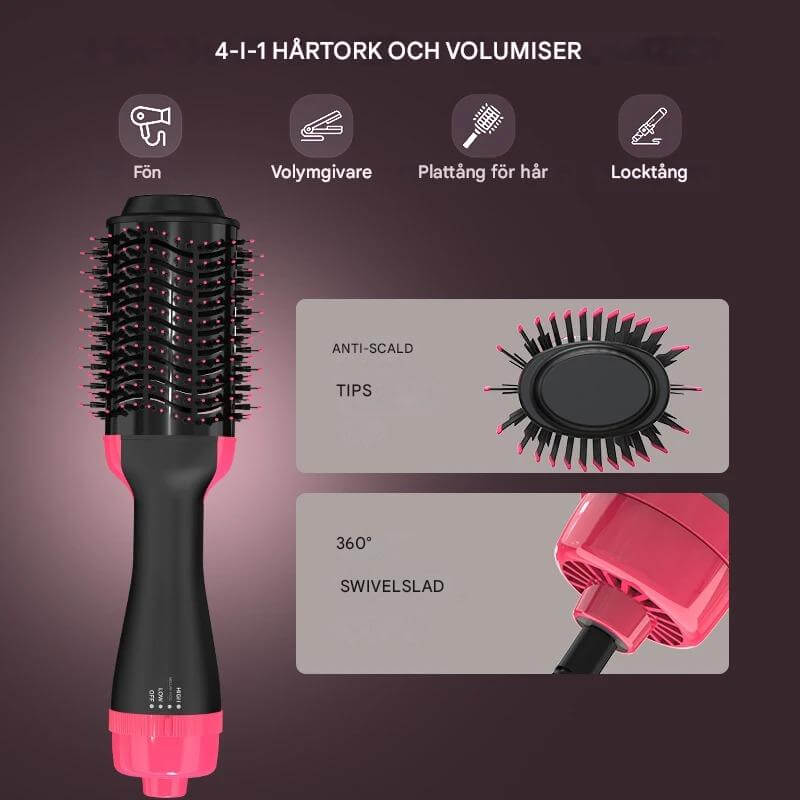 StylePro - 4-in-1-Heißluftbürste zum Föhnen, Volumisieren und Stylen | Einfaches Haarstyling mit einem Gerät