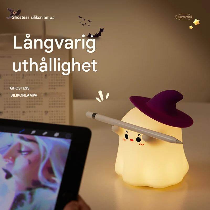 GlowShroom - LED-Nachtlicht aus Silikon | Weiches Kürbis-, Pilz- oder Gespenstdesign für Kinderzimmer und Schlafräume