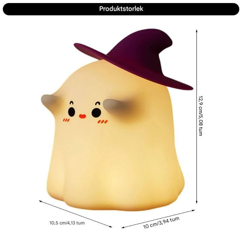 GlowShroom - LED-Nachtlicht aus Silikon | Weiches Kürbis-, Pilz- oder Gespenstdesign für Kinderzimmer und Schlafräume