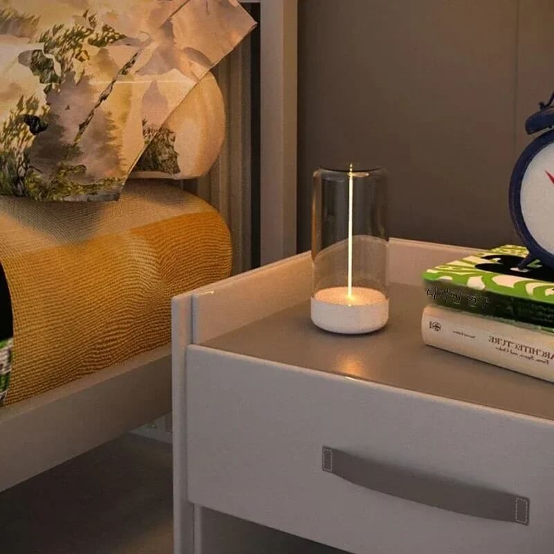 QuantumGlow - Tragbare LED-Leuchte mit magnetischem und flexiblem Glühfaden | USB-C wiederaufladbare Umgebungsbeleuchtung