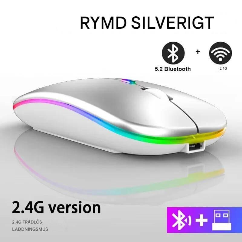 VibeGrip - Kabellose ergonomische RGB-Maus | Stil, Komfort und Präzision in einem