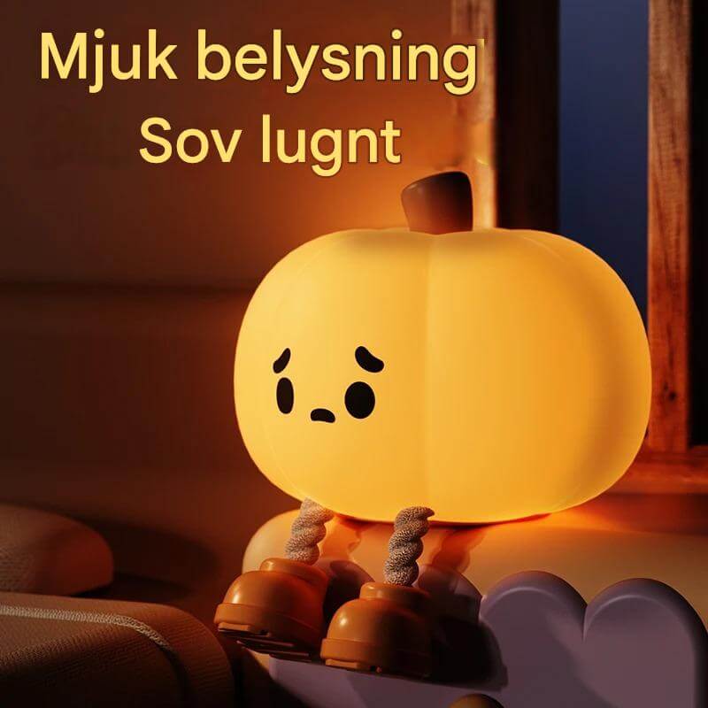 GlowShroom - LED-Nachtlicht aus Silikon | Weiches Kürbis-, Pilz- oder Gespenstdesign für Kinderzimmer und Schlafräume