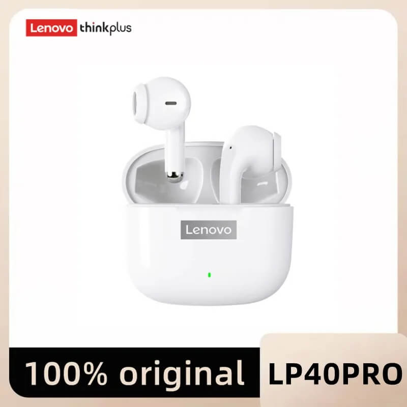 Lenovo LP40 Pro - kabellose Bluetooth 5.1-Kopfhörer | Hi-Fi-Sound, Touch-Steuerung, Ladeschale und Mikrofon