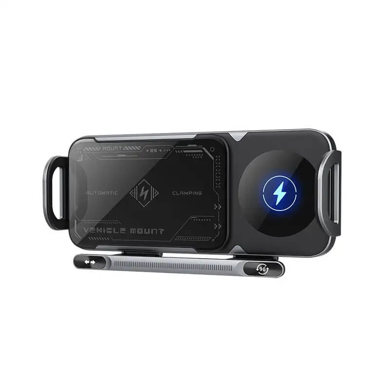 ChargeMount - Einstellbarer Smart Car Phone Halter mit 15W Wireless Charging Pad für klappbare Bildschirme