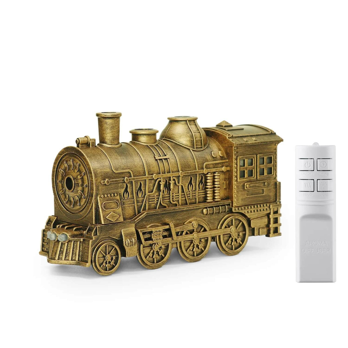 TrainAroma - Luftbefeuchter & Aroma Diffusor mit LED und Fernbedienung | Einzigartiges Zug inspiriertes Design