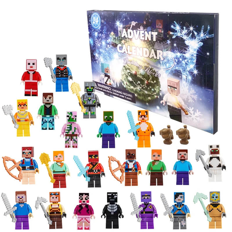 MiniCraft - Adventskalender mit 24-Tage-Countdown und Action-Figuren
