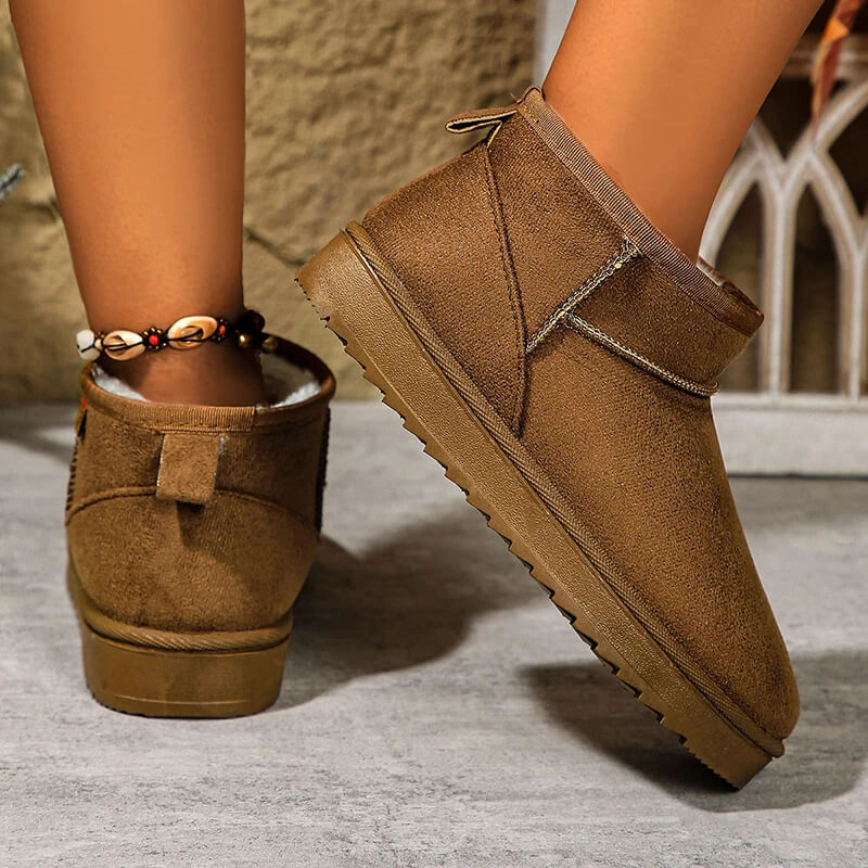 Frostea - Damen Slip-on Mockaboots Bequem und stilvoll für kaltes Wetter