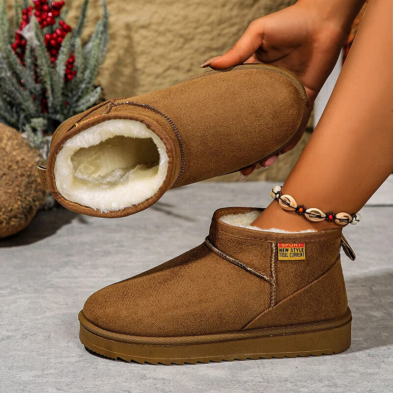 Frostea - Damen Slip-on Mockaboots Bequem und stilvoll für kaltes Wetter