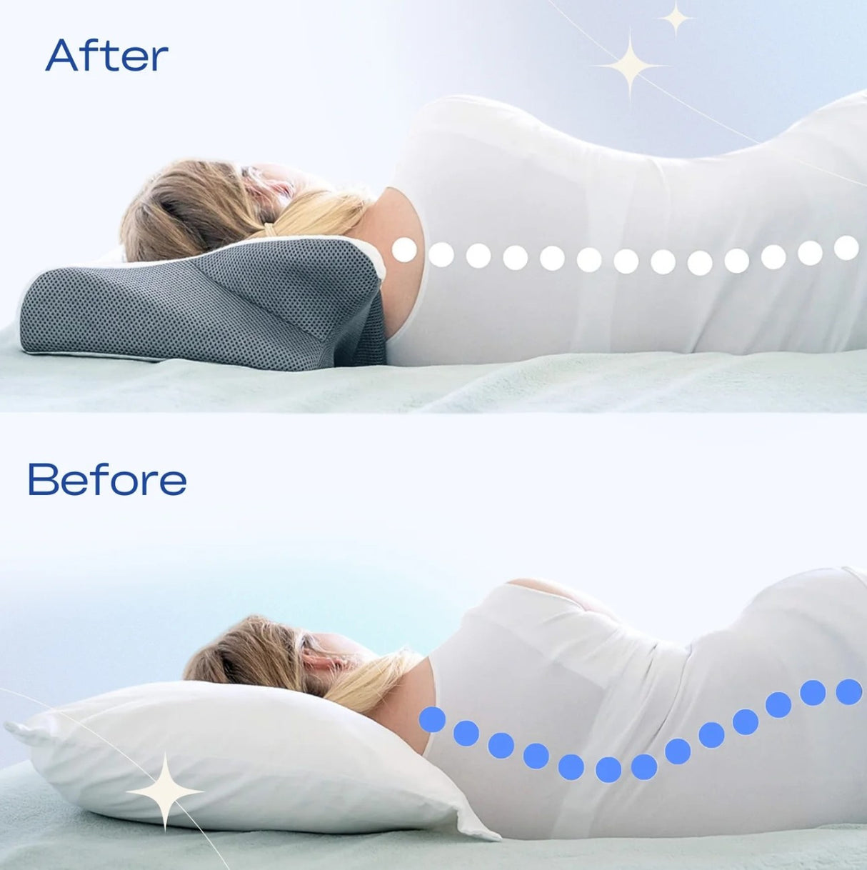 Snoozeit. – Ergonomisches & bequemes orthopädisches Nackenkissen