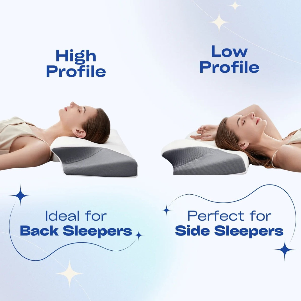 Snoozeit. – Ergonomisches & bequemes orthopädisches Nackenkissen