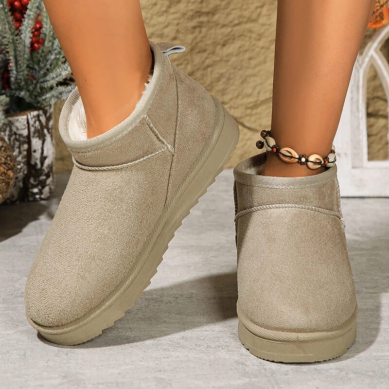 Frostea - Damen Slip-on Mockaboots Bequem und stilvoll für kaltes Wetter