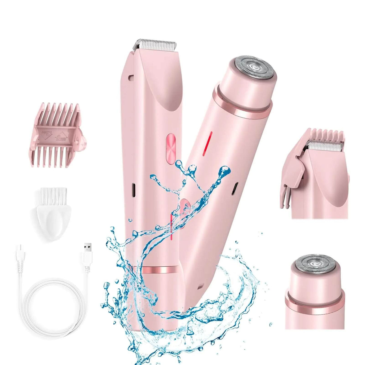 SilkEdge – Elektrischer Rasierer für Frauen | 2-in-1, wasserfest