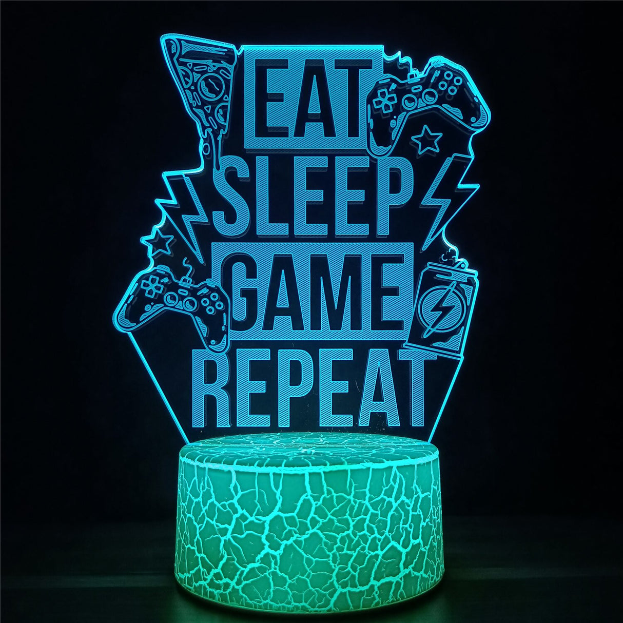 3D-LED-Lampe Gamer