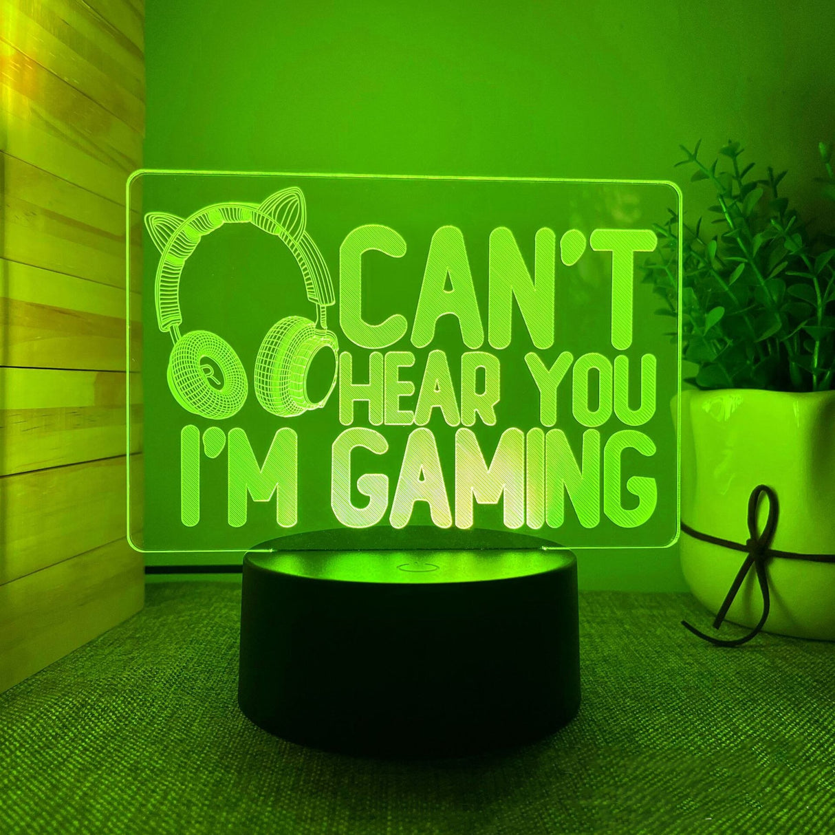 3D-LED-Lampe Gamer