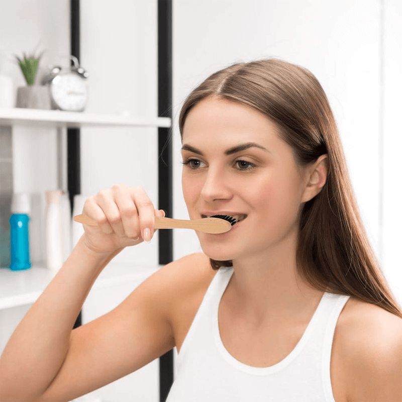 10 Stück umweltfreundliche bunte Bambuszahnbürsten