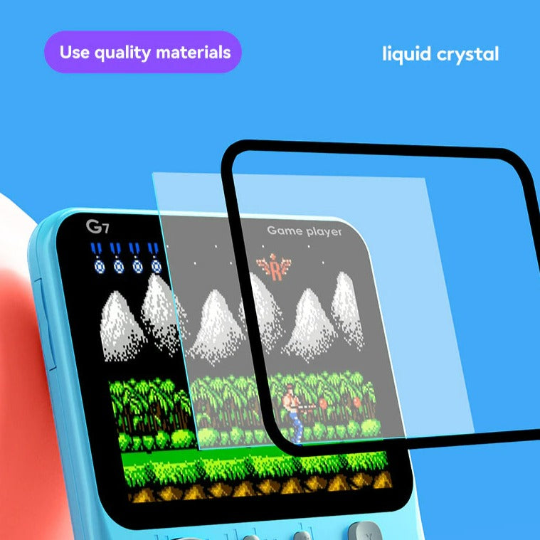 Dünne Handheld-Retro-Videospielkonsole 666 Spiele