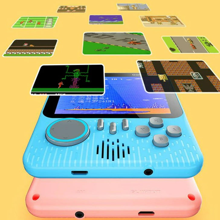 Dünne Handheld-Retro-Videospielkonsole 666 Spiele
