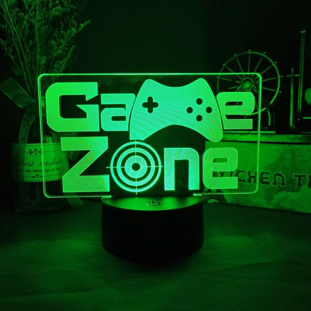 3D-LED-Lampe Gamer
