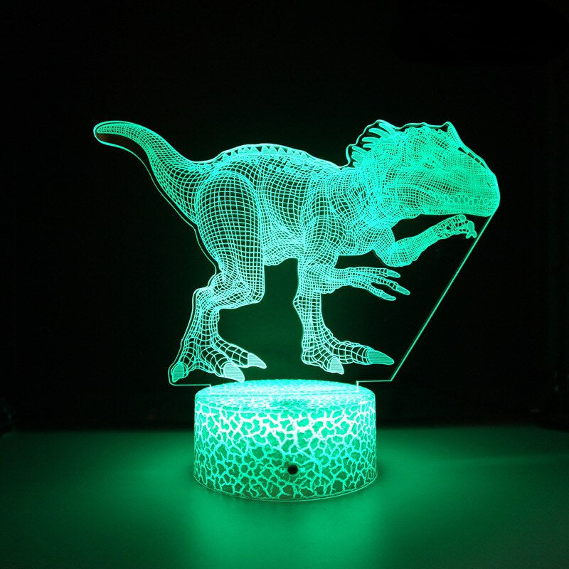 3D LED Lampe Dinosaurier