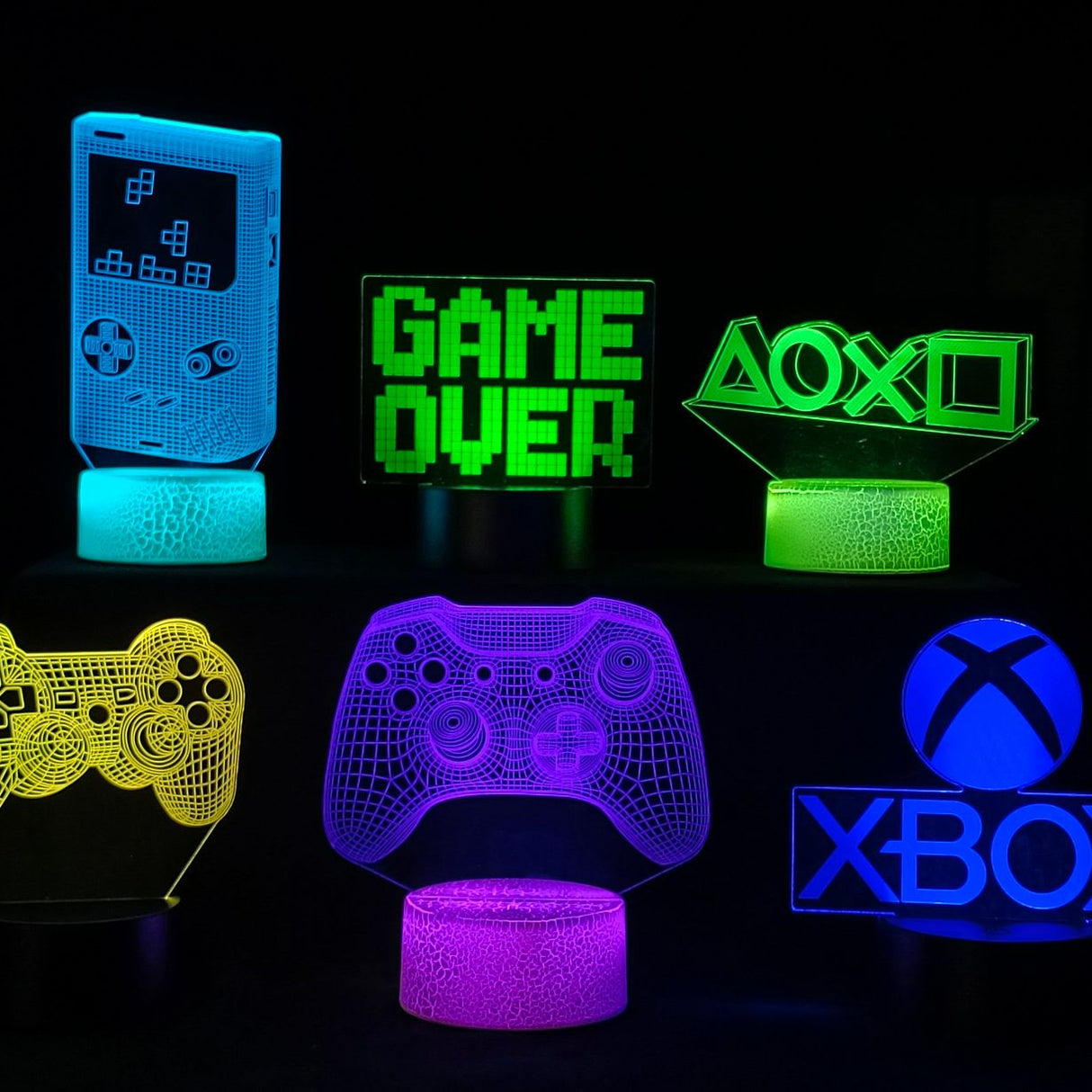 3D-LED-Lampe Gamer