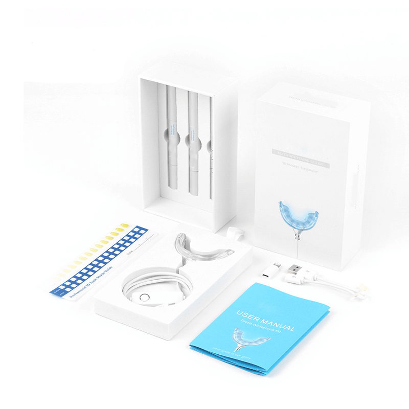 USB Smart Teeth Whitening Kit mit LED-Licht Blaulicht
