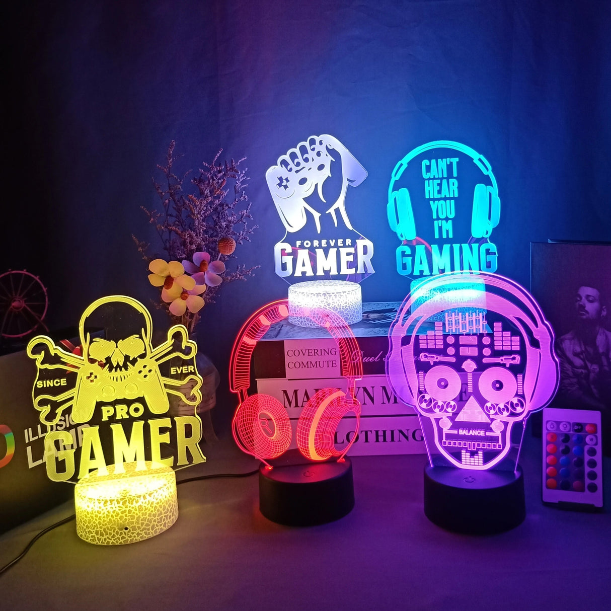 3D-LED-Lampe Gamer