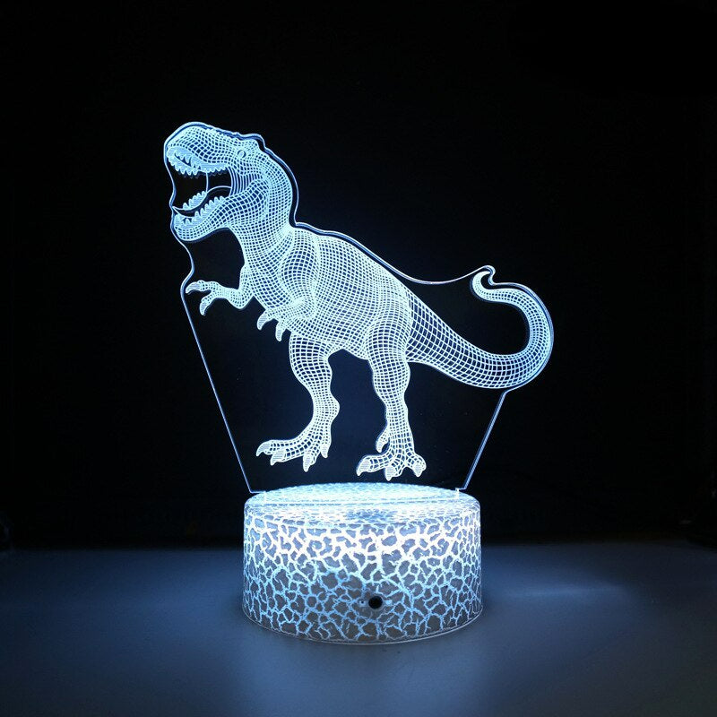 3D LED Lampe Dinosaurier