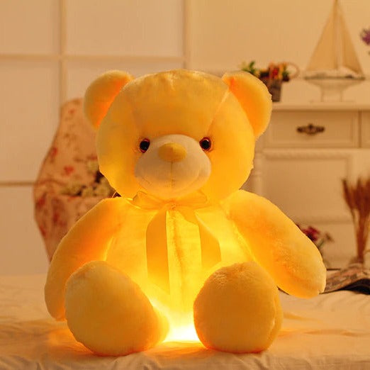 LED leuchtender blinkender Teddybär aus Plüsch Niedlich