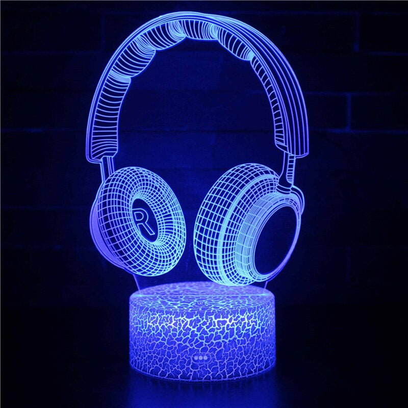 3D-LED-Lampe Gamer