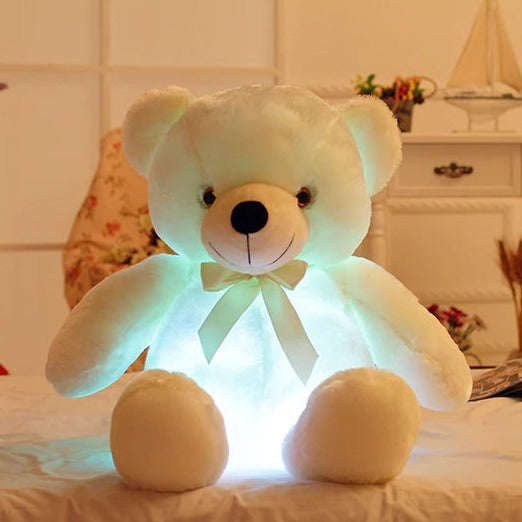 LED leuchtender blinkender Teddybär aus Plüsch Niedlich