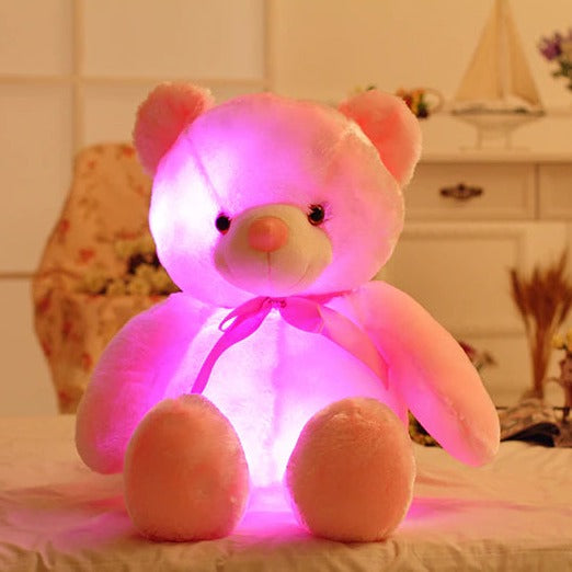 LED leuchtender blinkender Teddybär aus Plüsch Niedlich