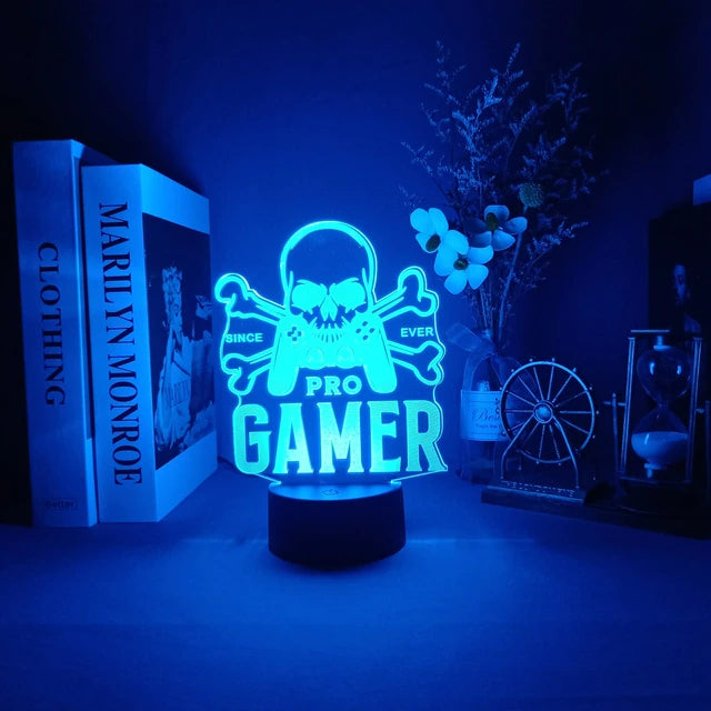3D-LED-Lampe Gamer
