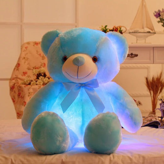 LED leuchtender blinkender Teddybär aus Plüsch Niedlich