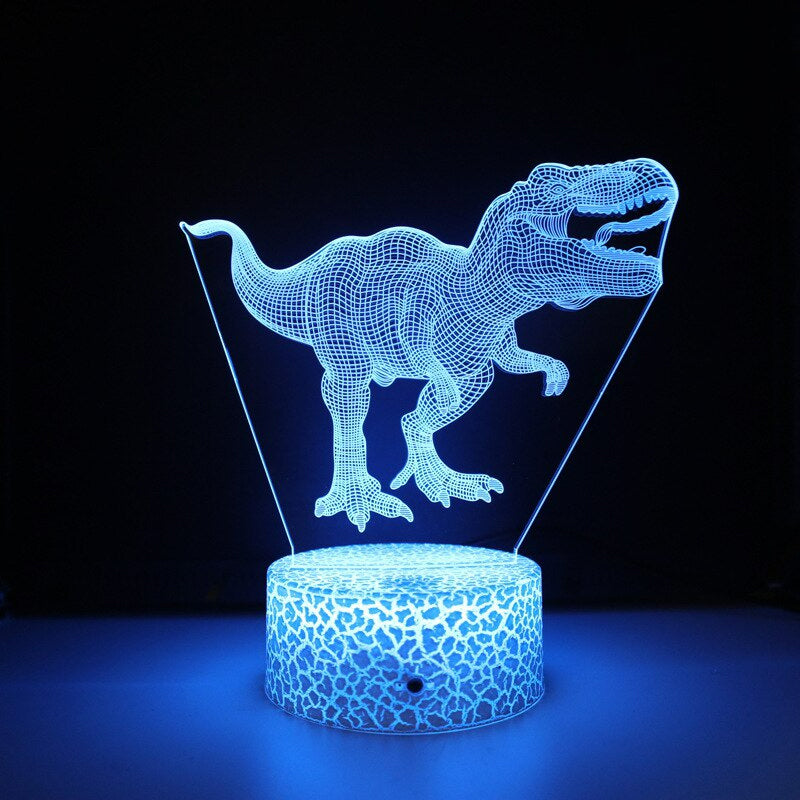 3D LED Lampe Dinosaurier