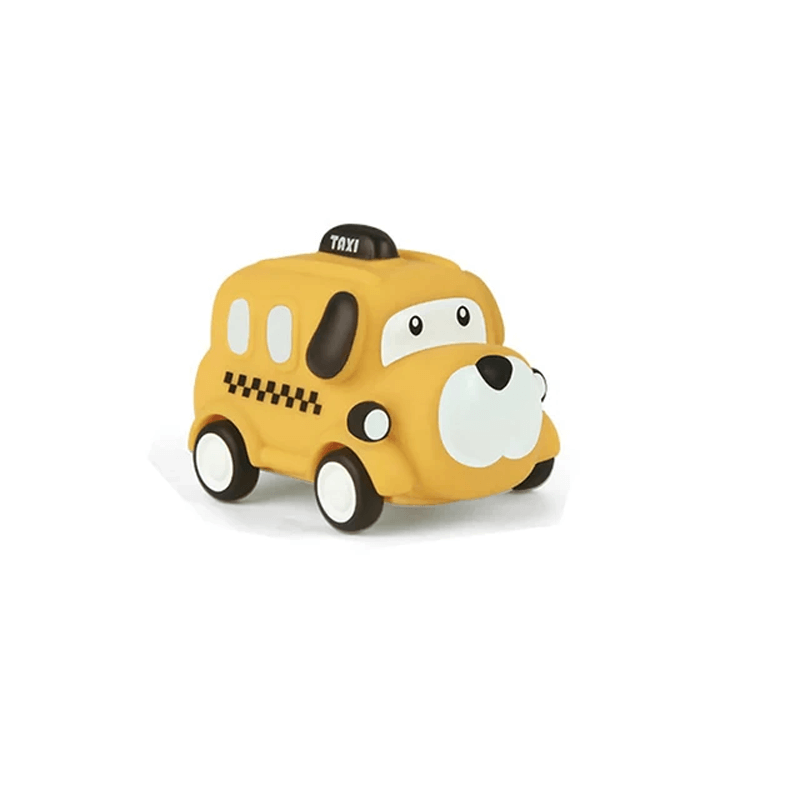 Mini-Nachziehauto für Kleinkinder - Gummiauto-Design und pädagogisches Spiel